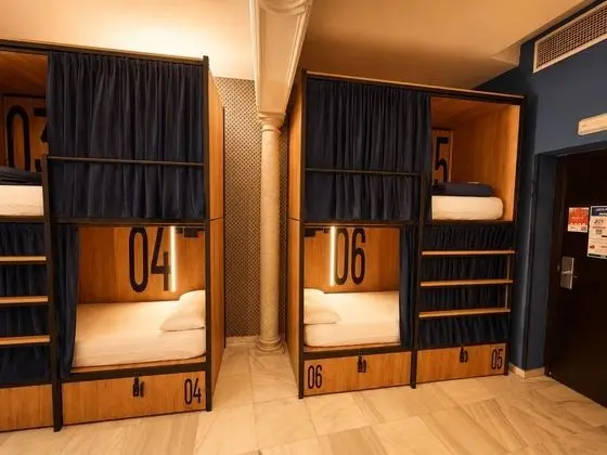 One Bed in a Dorm Room  for 10 People