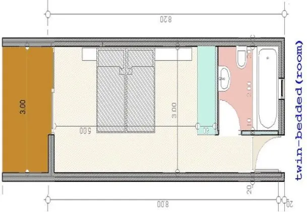Tek Büyük Yataklı Oda, Balkon, Bahçe Manzaralı