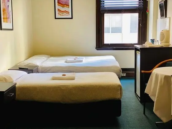 Twin Share (1 Queen and 1 Single Bed) with Shared Bathroom