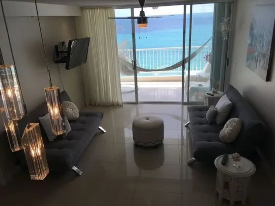 Luxury Apart Daire, 1 En Büyük (King) Boy Yatak, Okyanus Manzaralı, Okyanusa Sıfır