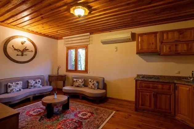 Bungalow 1+1 Oda,Bahçe Manzaralı,Bahçe Katı
