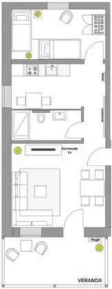 Süit (final cleaning fee 115 EUR incl)