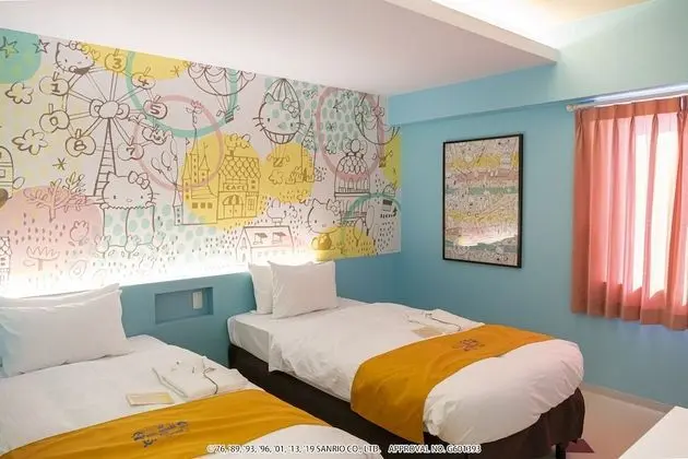 Design İki Ayrı Yataklı Oda, Sigara İçilmez (Hello Kitty)