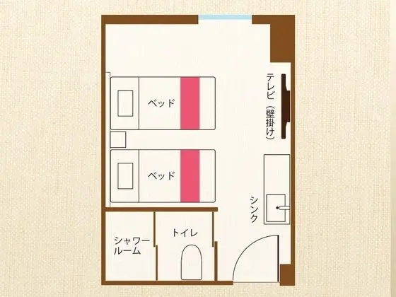 Design İki Ayrı Yataklı Oda, Sigara İçilmez (Hello Kitty)