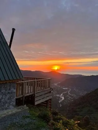 Bungalow, Deniz ve Dağ Manzaralı, Şömineli Soba