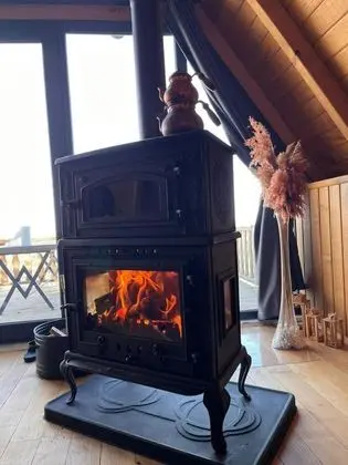 Bungalow, Deniz ve Dağ Manzaralı, Şömineli Soba