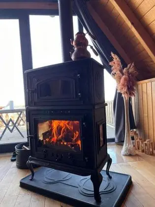 Bungalow, Deniz ve Dağ Manzaralı, Şömineli Soba