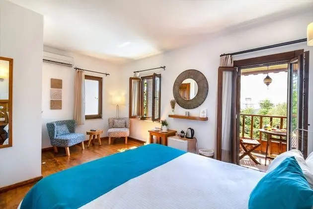 Honeymoon Tek Büyük Yataklı Oda, Balkon, Deniz Manzaralı
