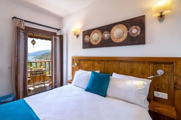 Honeymoon Tek Büyük Yataklı Oda, Balkon, Deniz Manzaralı