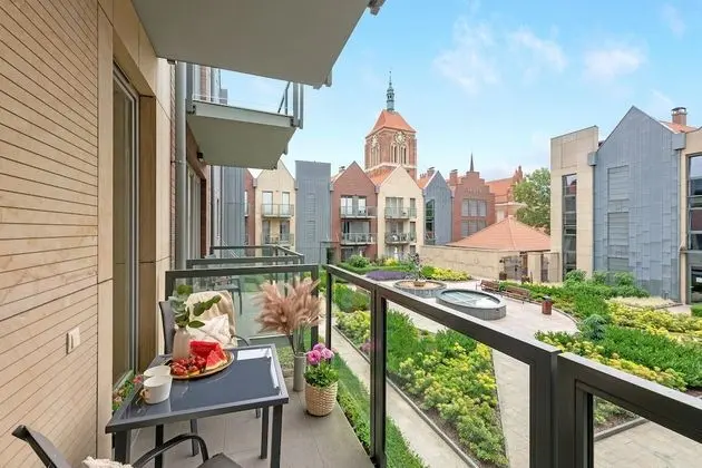 Premium Apart Daire, Balkon