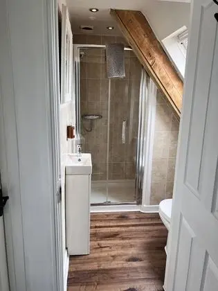 Tek Büyük Yataklı Oda, Ortak Banyo ( Shower Only (Holt))