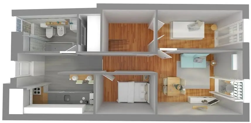 Superior Apart Daire, 2 Yatak Odası, Balkon, Şehir Manzaralı