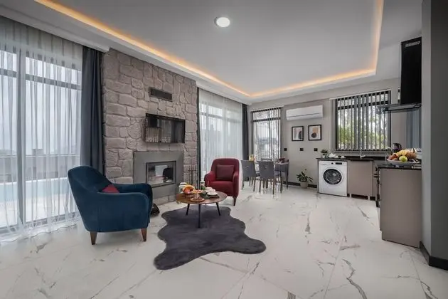 Deluxe Süit, 2 Yatak Odası, Havuz Kullanımı, Dağ Manzaralı