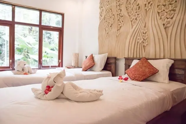 Bungalov, 2 Tek Kişilik Yatak, Teras, Havuz Manzaralı