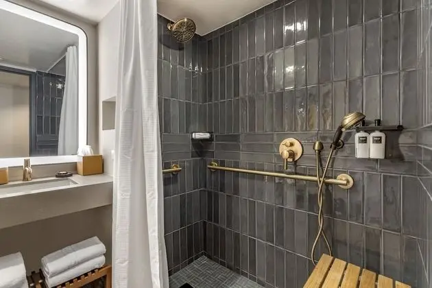 Deluxe Oda, 1 En Büyük (King) Boy Yatak, Engellilere Uygun (roll-in shower)