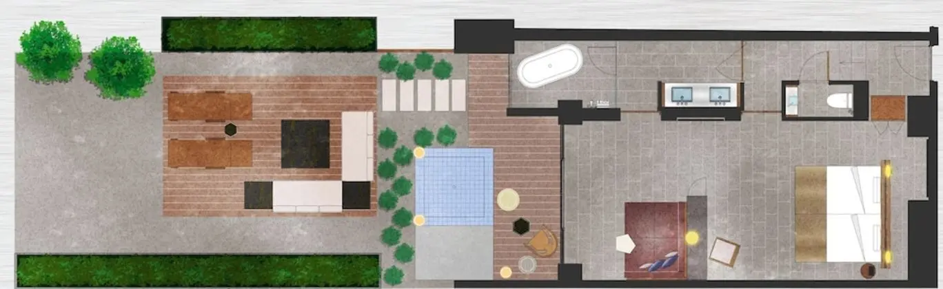 Süit, Sigara İçilmez, Okyanus Manzaralı (Garden)