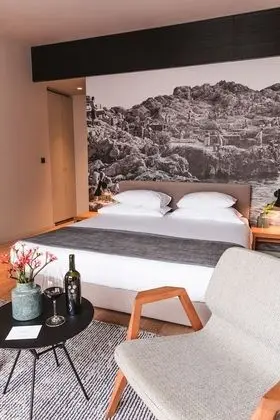 Premium Tek Büyük Yataklı Oda, Balkon, Bahçe Manzaralı