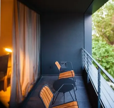 Studio apartment, Balcony, Garden view