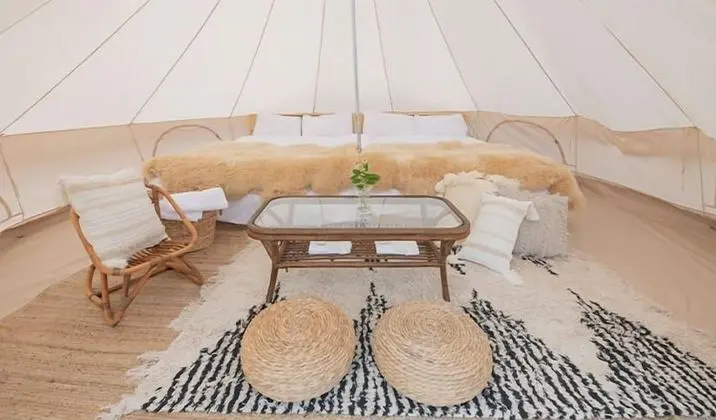Standard Çadır, 2 Çift Kişilik Yatak, Sigara İçilmez, Dağ Yamacı (Vista Deck Tent)