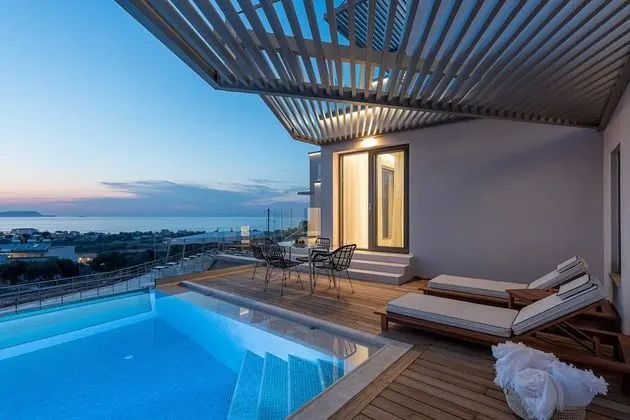 Villa, Kişiye Özel Havuzlu, Deniz Manzaralı (Serenity, Indoor Spa Tub)