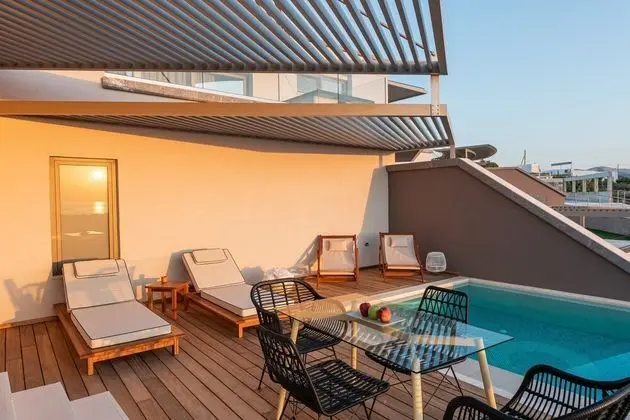 Villa, Kişiye Özel Havuzlu, Deniz Manzaralı (Serenity, Indoor Spa Tub)