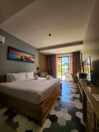 Deluxe Tek Büyük Yataklı Oda, 1 En Büyük (King) Boy Yatak, Sigara İçilmez, Havuz Manzaralı