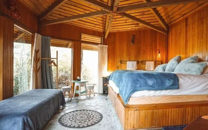 Romantic Kulübe, 1 En Büyük (King) Boy Yatak, Bahçe Manzaralı