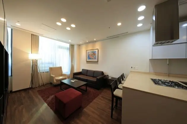 1-Bedroom Apartment with Kitchen: Extra person (over 6-year-old) will be charged upon check-in