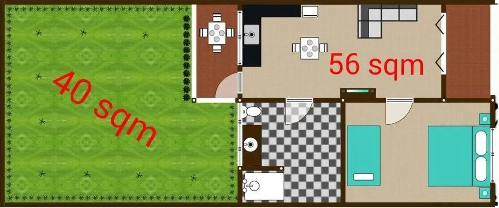Home/Kitchen Private Garden