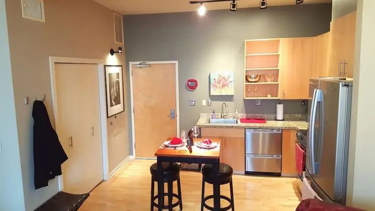 Premium Çatı Katı (Loft), 1 En Büyük (King) Boy Yatak, Mutfak, Şehir Manzaralı