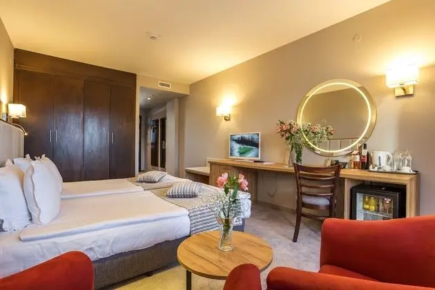 Tek Büyük veya İki Ayrı Yataklı Oda, Balkon, Dağ Manzaralı