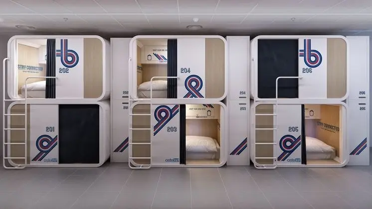 Ortak Ranzalı Oda, Karma Ranzalı Oda, Ortak Banyo (Capsule Standard)