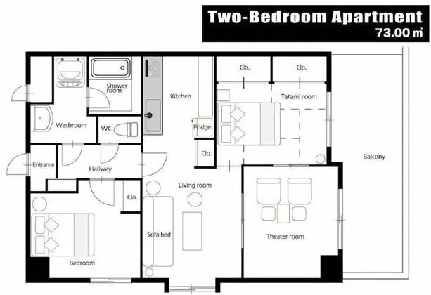 Apart Daire, 2 Yatak Odası, Sigara İçilmez, Balkon (301)