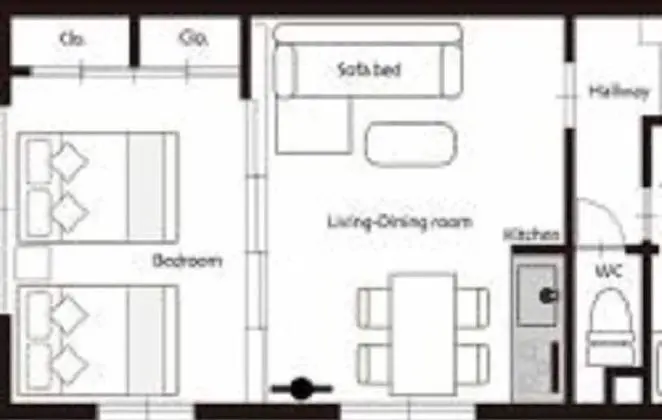 Apart Daire, 1 Yatak Odası, Balkon (102)