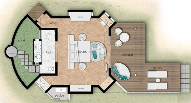 Villa, 1 Yatak Odası (Beach)