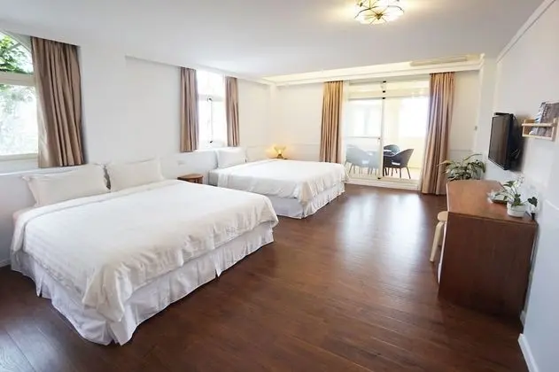 Deluxe Dört Kişilik Oda, 2 Büyük (Queen) Boy Yatak, Balkon, Okyanus Manzaralı