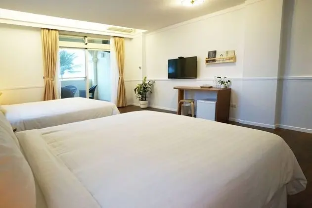 Deluxe Dört Kişilik Oda, 2 Büyük (Queen) Boy Yatak, Balkon, Okyanus Manzaralı