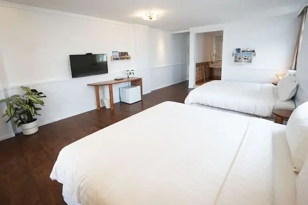 Deluxe Dört Kişilik Oda, 2 Büyük (Queen) Boy Yatak, Balkon, Okyanus Manzaralı