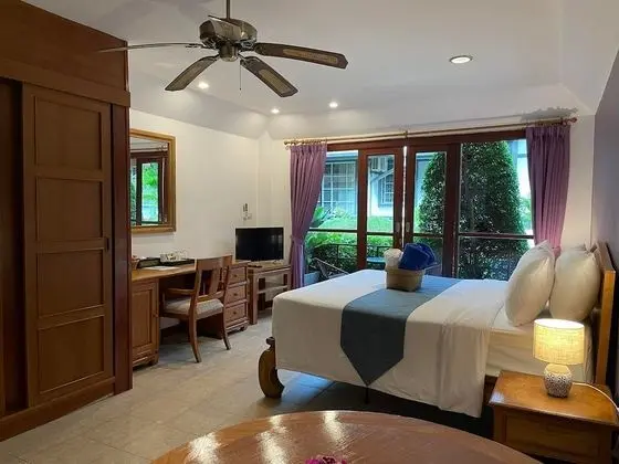 Deluxe Tek Büyük veya İki Ayrı Yataklı Oda, 1 Yatak Odası, Sigara İçilmez, Bahçe Manzaralı