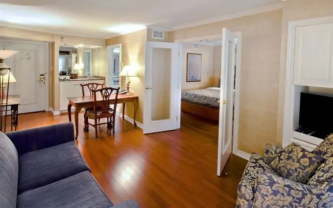 Interior Garden Balcony Family Suite, 2 Queen beds and Sofa-bed