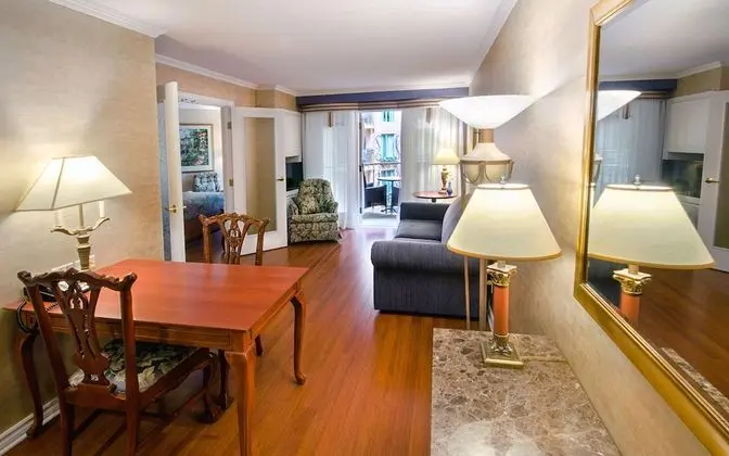 Interior Garden Balcony Family Suite, 2 Queen beds and Sofa-bed