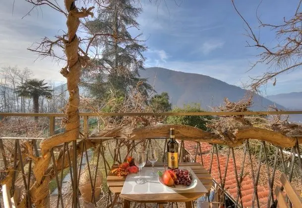 Family Apart Daire, 1 Çift Kişilik Yatak ve Çekyat, Bahçeli (Palazzo dei Ulivi - Glyzinie)