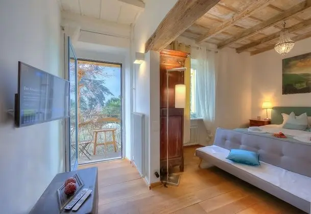 Family Apart Daire, 1 Çift Kişilik Yatak ve Çekyat, Bahçeli (Palazzo dei Ulivi - Glyzinie)