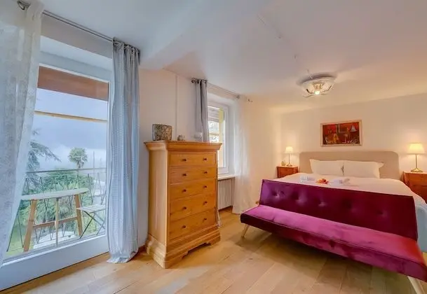 Family Apart Daire, 1 Çift Kişilik Yatak ve Çekyat, Bahçeli (Palazzo dei Ulivi - Merlot)