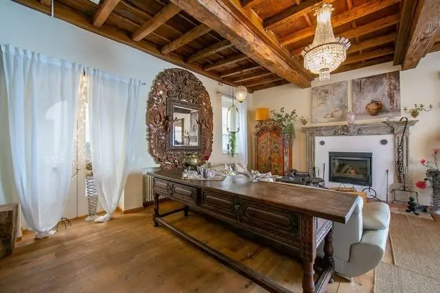 Family Apart Daire, 1 Çift Kişilik Yatak ve Çekyat, Bahçeli (Palazzo dei Ulivi - Rosmarino)