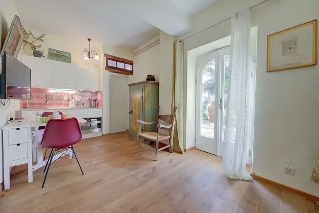 Family Apart Daire, 1 Çift Kişilik Yatak ve Çekyat, Bahçeli (Palazzo dei Ulivi - Rosmarino)