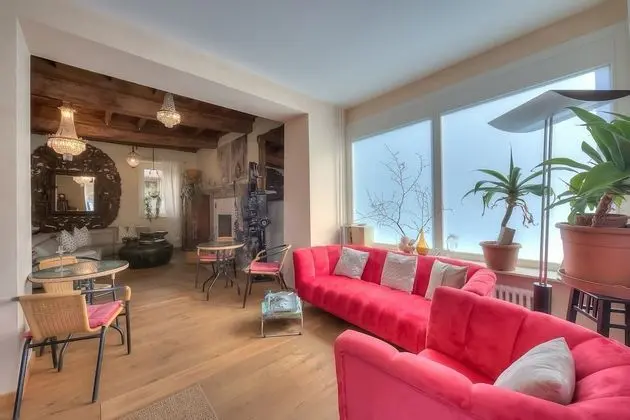 Family Apart Daire, 1 Çift Kişilik Yatak ve Çekyat, Bahçeli (Palazzo dei Ulivi - Rosmarino)