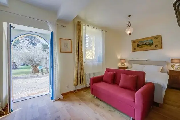 Family Apart Daire, 1 Çift Kişilik Yatak ve Çekyat, Bahçeli (Palazzo dei Ulivi - Rosmarino)