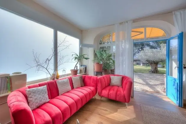 Family Apart Daire, 1 Çift Kişilik Yatak ve Çekyat, Bahçeli (Palazzo dei Ulivi - Rosmarino)