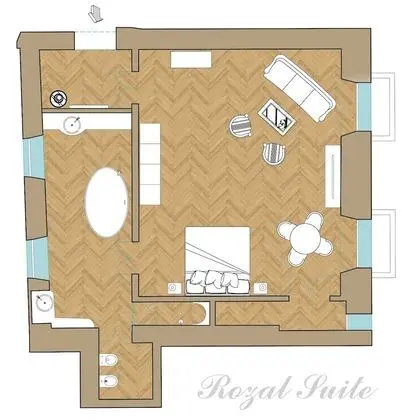 Royal Süit, Balkon, Şehir Manzaralı